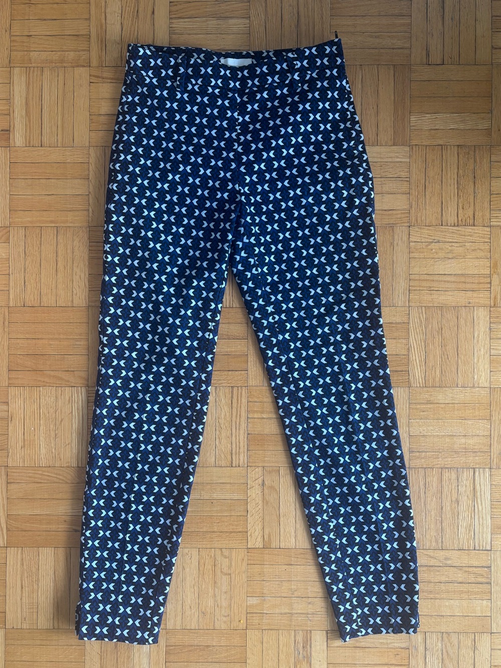Geometric Print Dress Pants